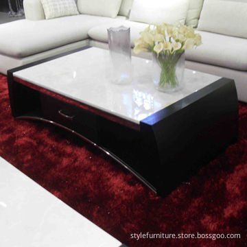 Coffee Table with Marble Top
